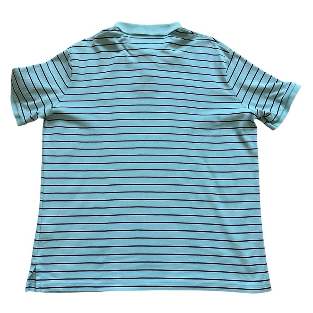 Polo Ralph Lauren Polo Shirt Mens XL Blue Striped Short Sleeve Pony Logo Casual